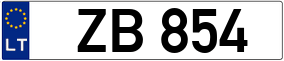 Trailer License Plate